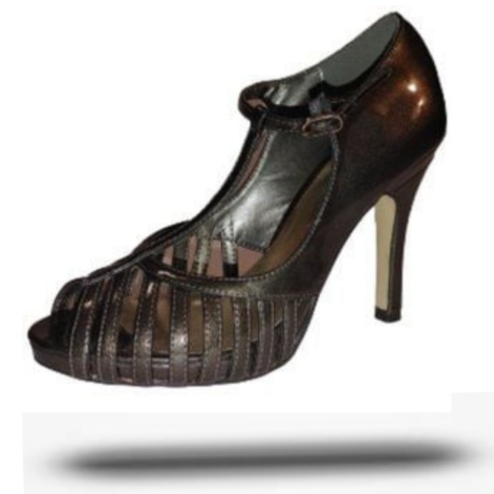 Bleka Bronze women's strappy peep -toe Bleka